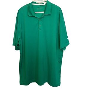 Nike Dri-Fit Golf Polo Shirt Men's XL Emerald Green Fast Shipping 358324-386